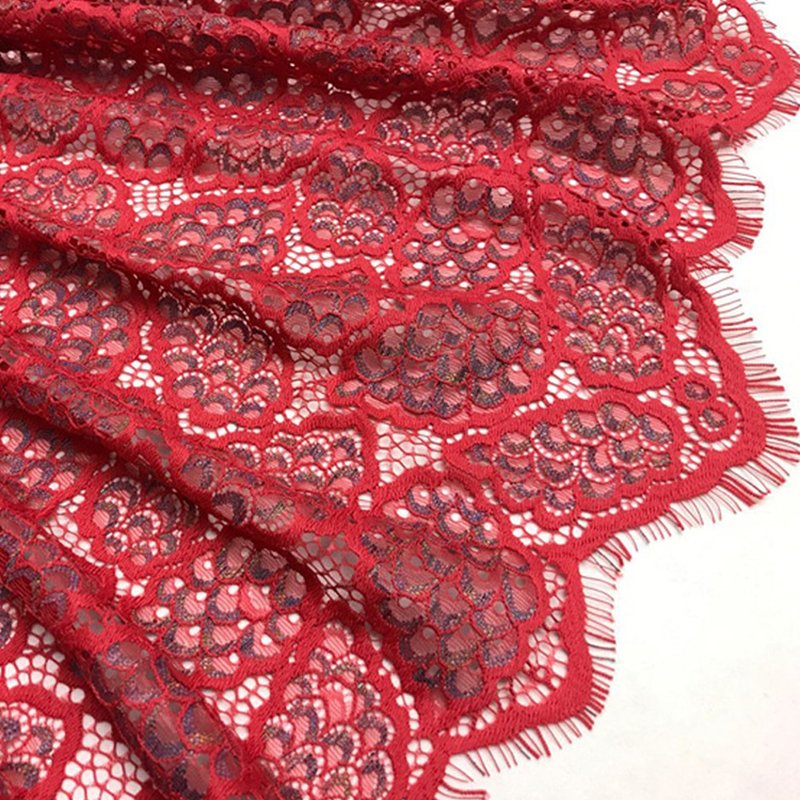Lace Fabric Dress Cutwork Nylon for Women's Wear Wholesale Supplier 11